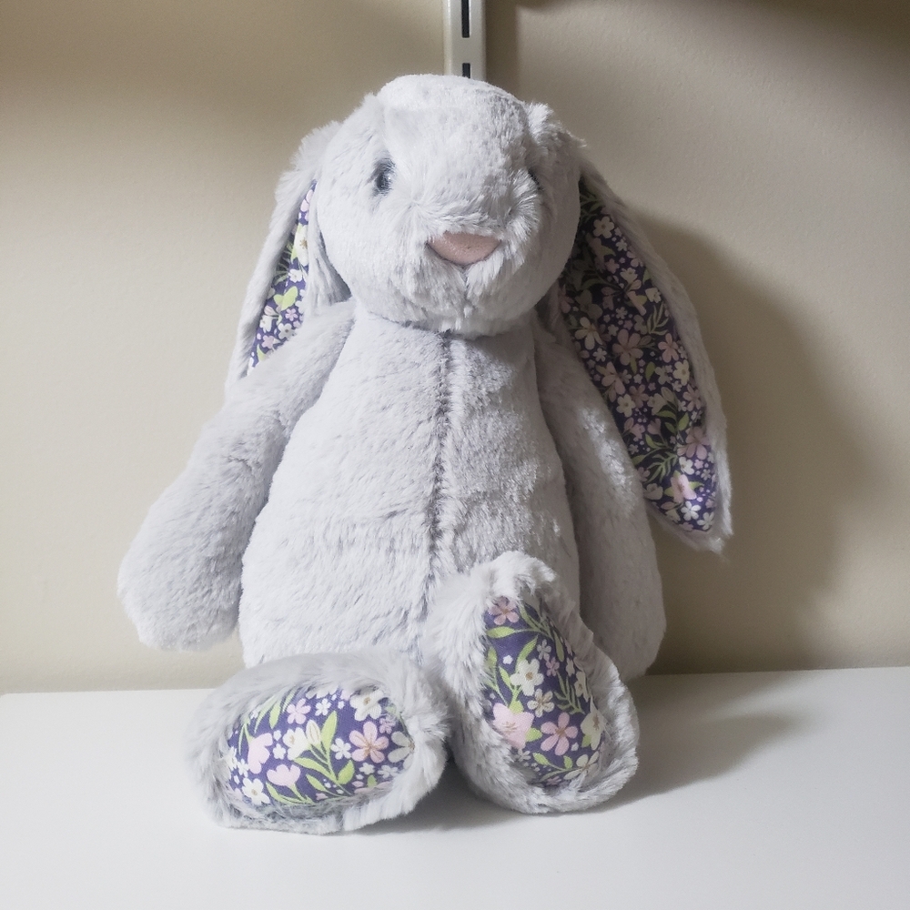 Jellycat Easter 2025 Blossom Silver Bunny Bloom BPM3BJ